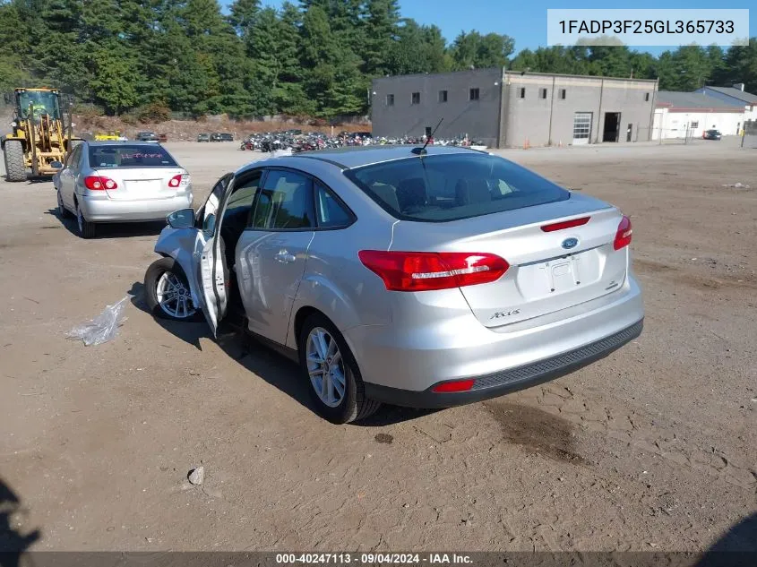 1FADP3F25GL365733 2016 Ford Focus Se