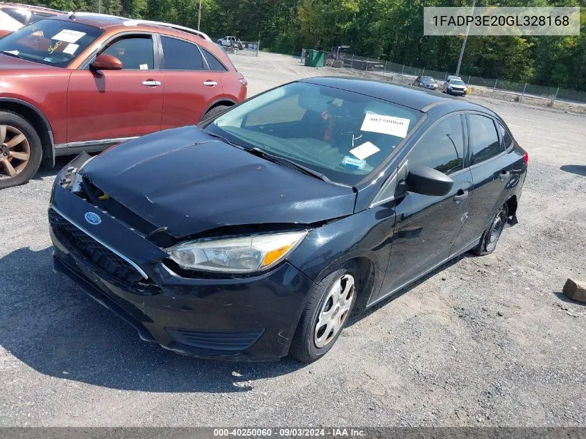 1FADP3E20GL328168 2016 Ford Focus S