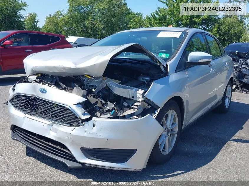 1FADP3F24GL232395 2016 Ford Focus Se