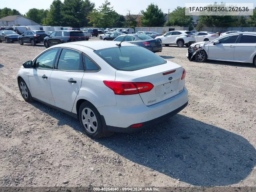 1FADP3E25GL262636 2016 Ford Focus S