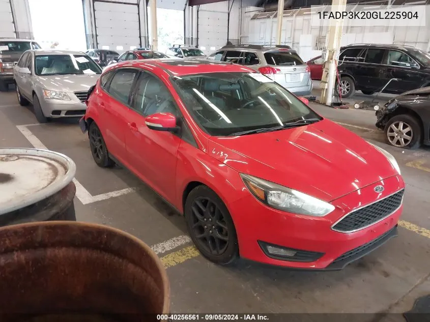 1FADP3K20GL225904 2016 Ford Focus Se