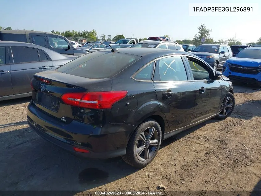 1FADP3FE3GL296891 2016 Ford Focus Se