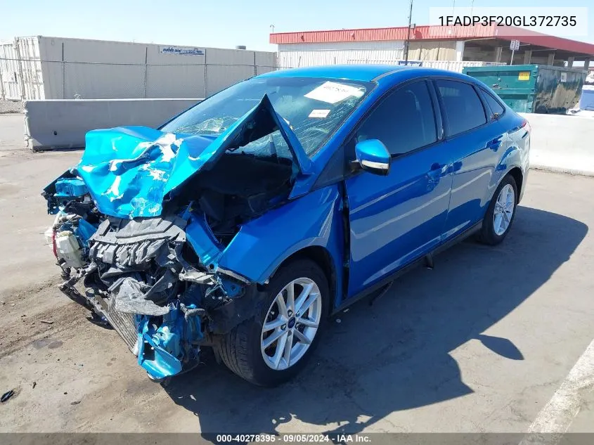 1FADP3F20GL372735 2016 Ford Focus Se