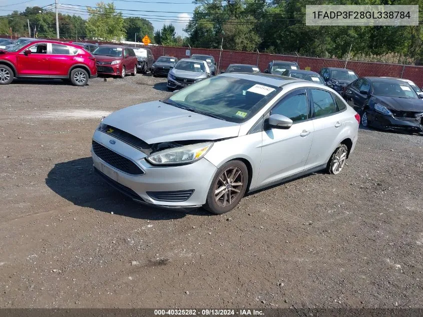 2016 Ford Focus Se VIN: 1FADP3F28GL338784 Lot: 40325282