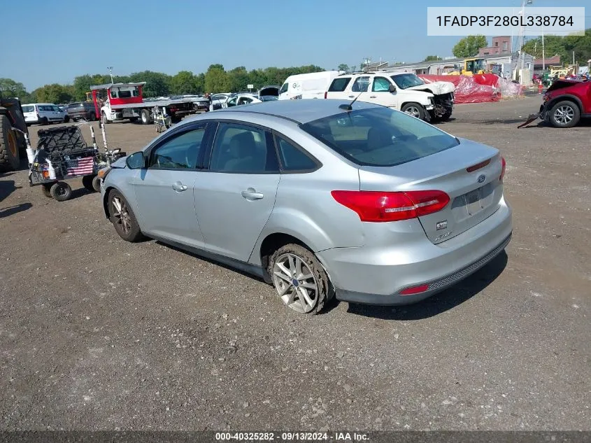 1FADP3F28GL338784 2016 Ford Focus Se