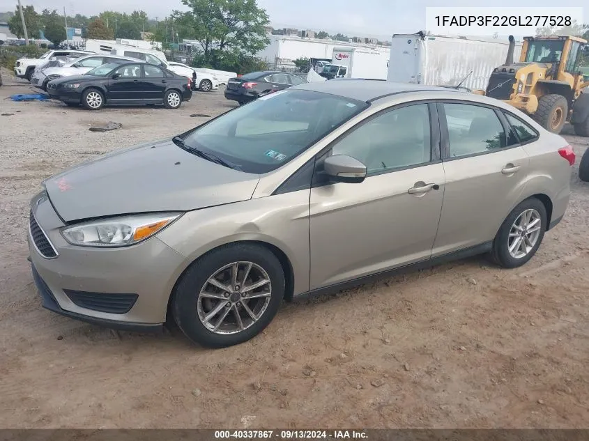 1FADP3F22GL277528 2016 Ford Focus Se