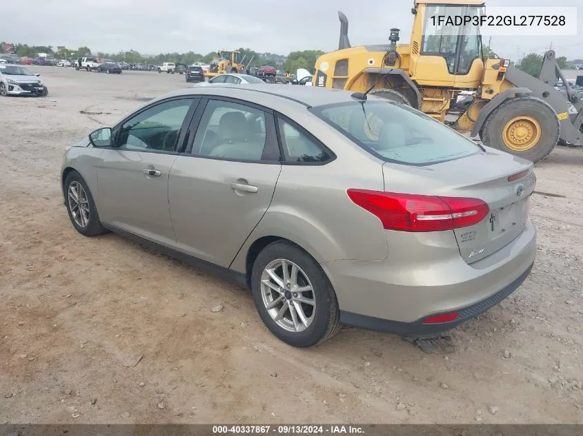 1FADP3F22GL277528 2016 Ford Focus Se