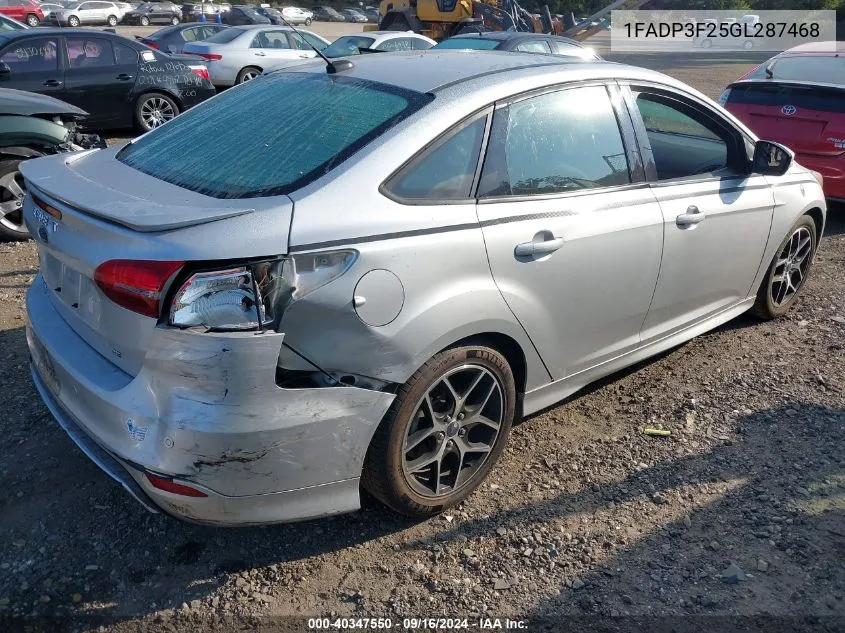 1FADP3F25GL287468 2016 Ford Focus Se