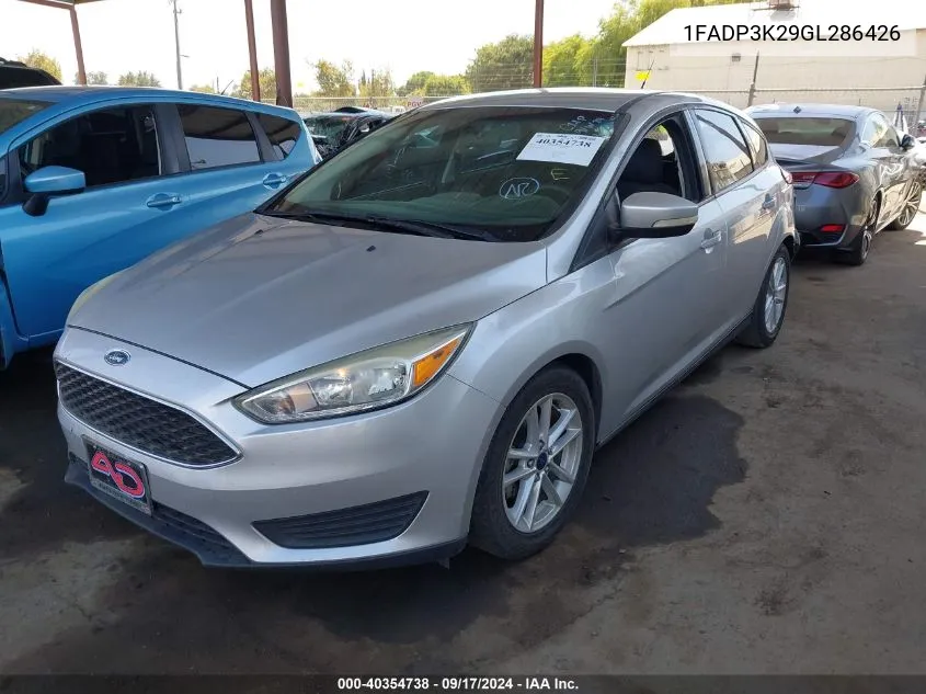 2016 Ford Focus Se VIN: 1FADP3K29GL286426 Lot: 40354738