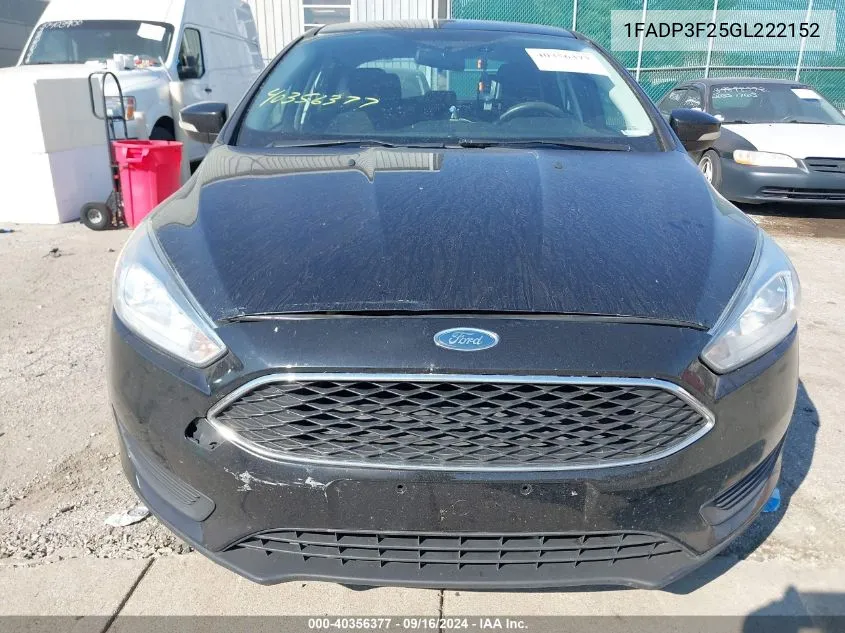 1FADP3F25GL222152 2016 Ford Focus Se