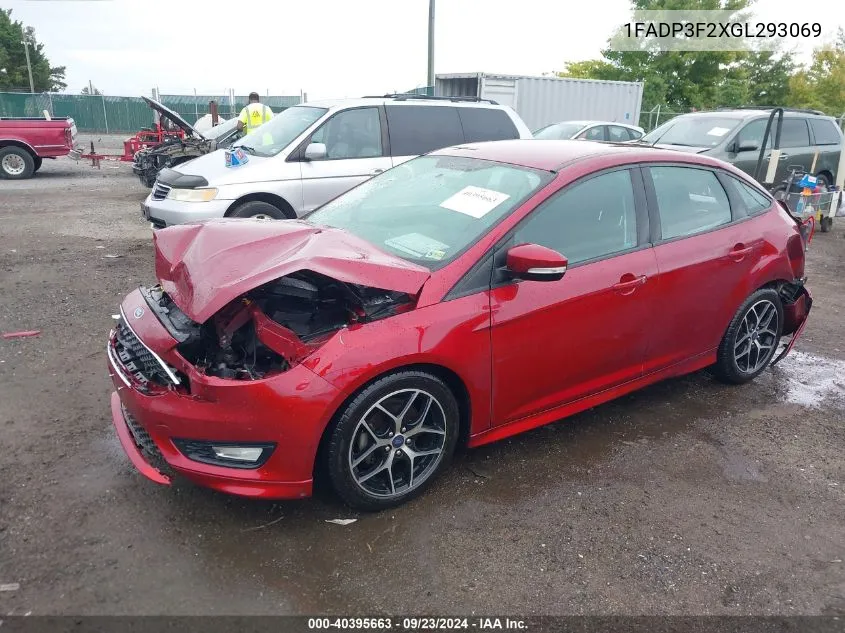 2016 Ford Focus Se VIN: 1FADP3F2XGL293069 Lot: 40395663