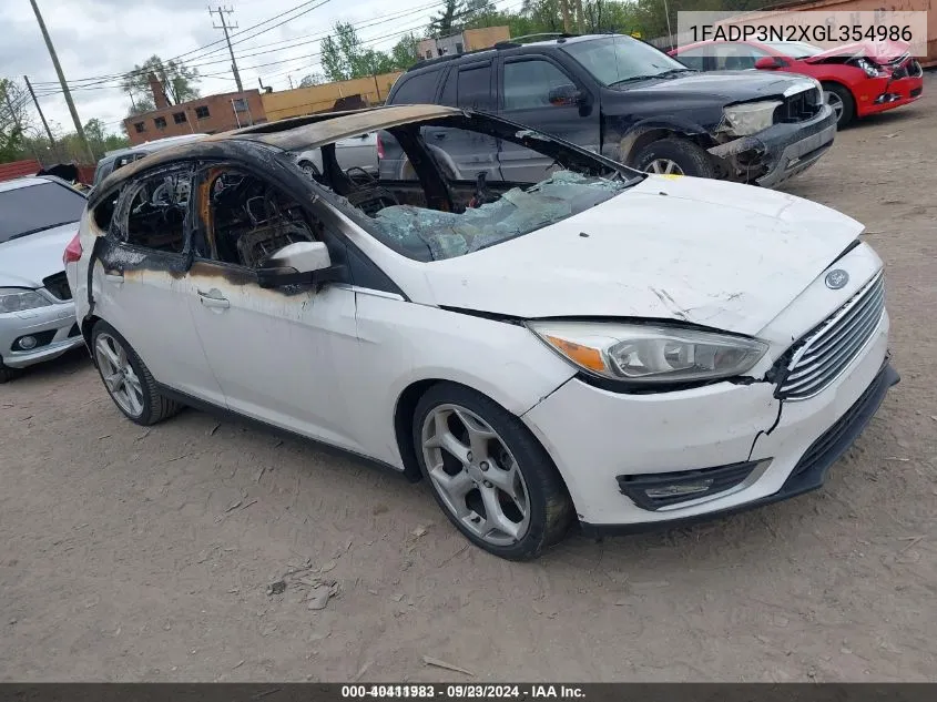 1FADP3N2XGL354986 2016 Ford Focus Titanium