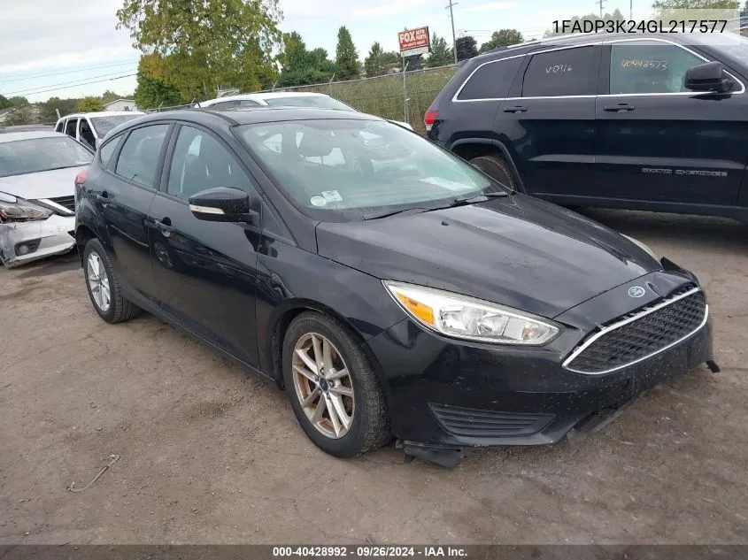 2016 Ford Focus Se VIN: 1FADP3K24GL217577 Lot: 40428992