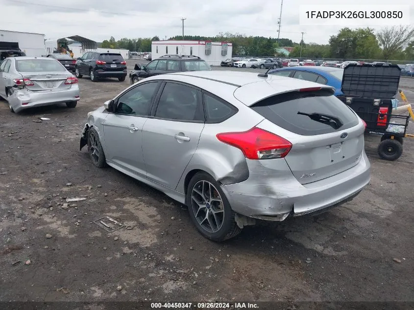 2016 Ford Focus Se VIN: 1FADP3K26GL300850 Lot: 40450347