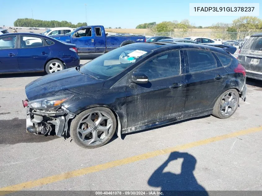 2016 Ford Focus St VIN: 1FADP3L91GL378237 Lot: 40461078