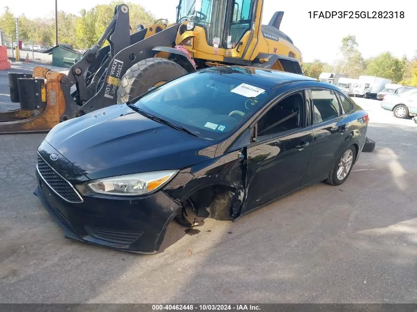 2016 Ford Focus Se VIN: 1FADP3F25GL282318 Lot: 40462448