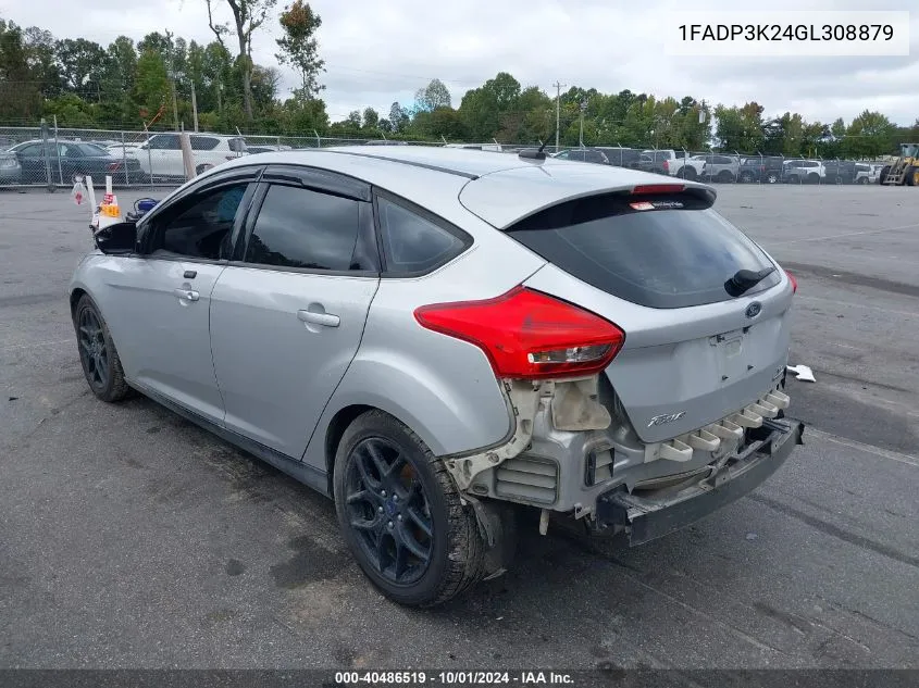 2016 Ford Focus Se VIN: 1FADP3K24GL308879 Lot: 40486519