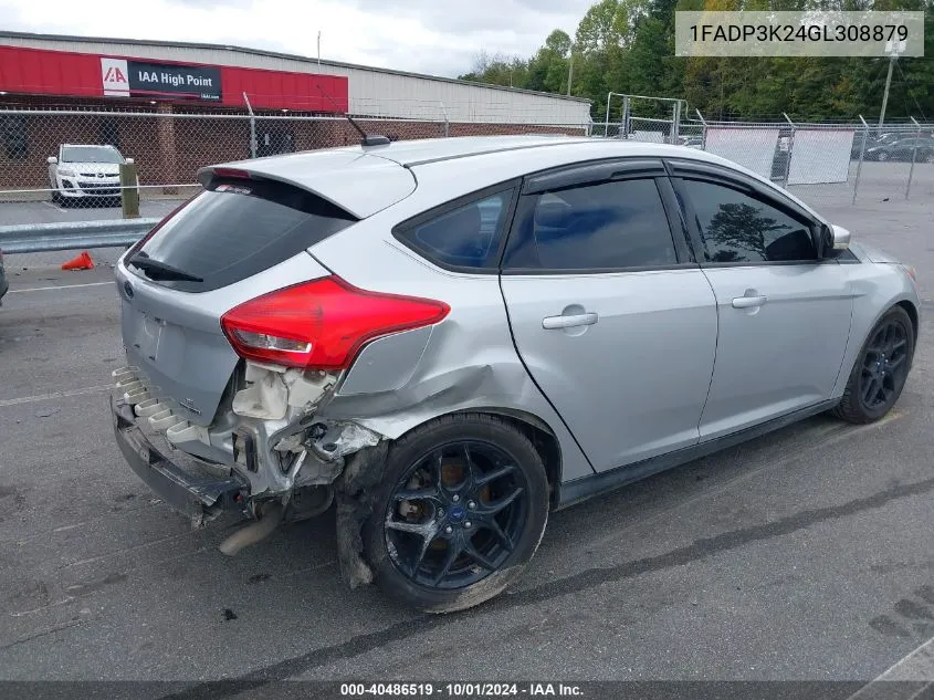 2016 Ford Focus Se VIN: 1FADP3K24GL308879 Lot: 40486519