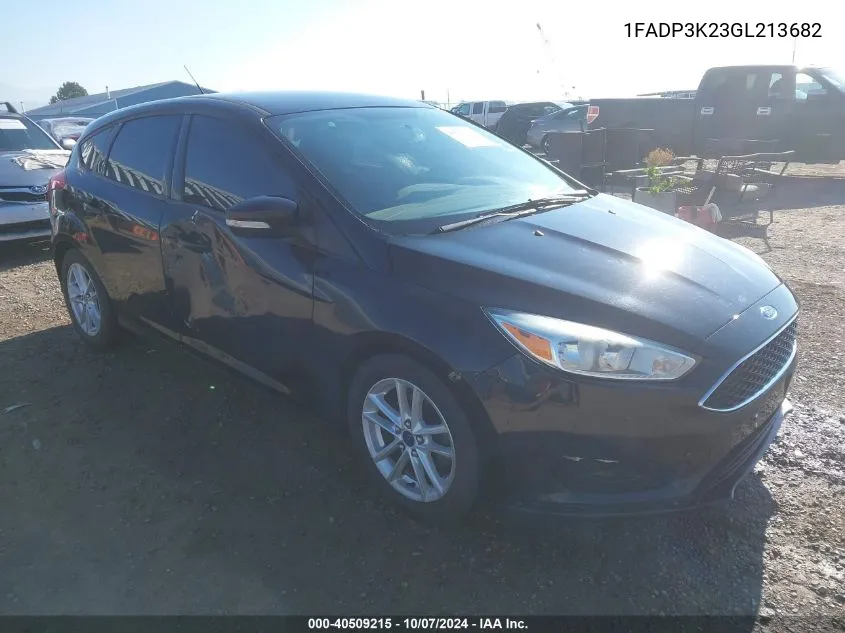 2016 Ford Focus Se VIN: 1FADP3K23GL213682 Lot: 40509215