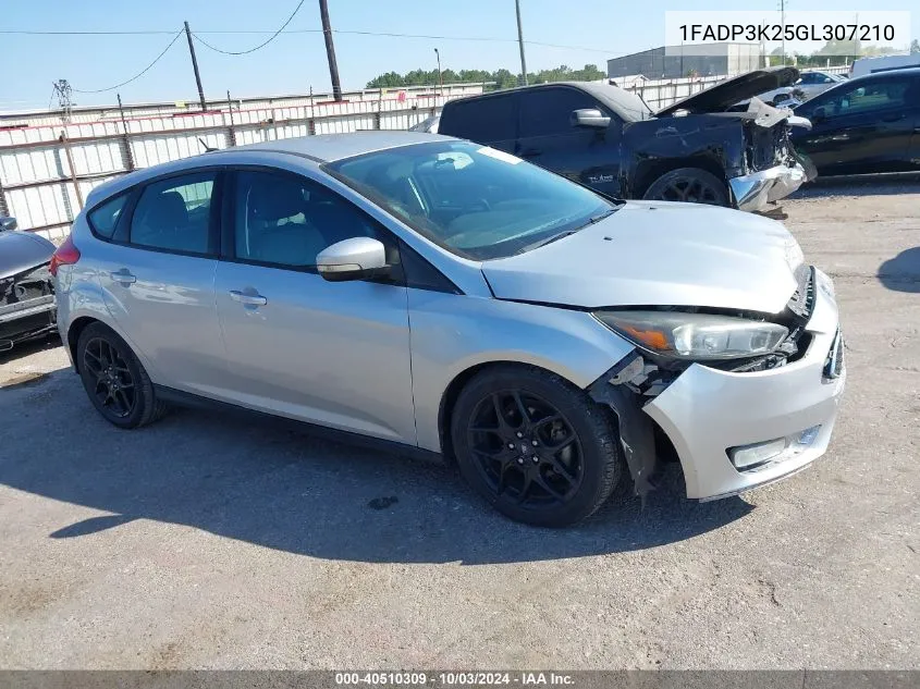 2016 Ford Focus Se VIN: 1FADP3K25GL307210 Lot: 40510309