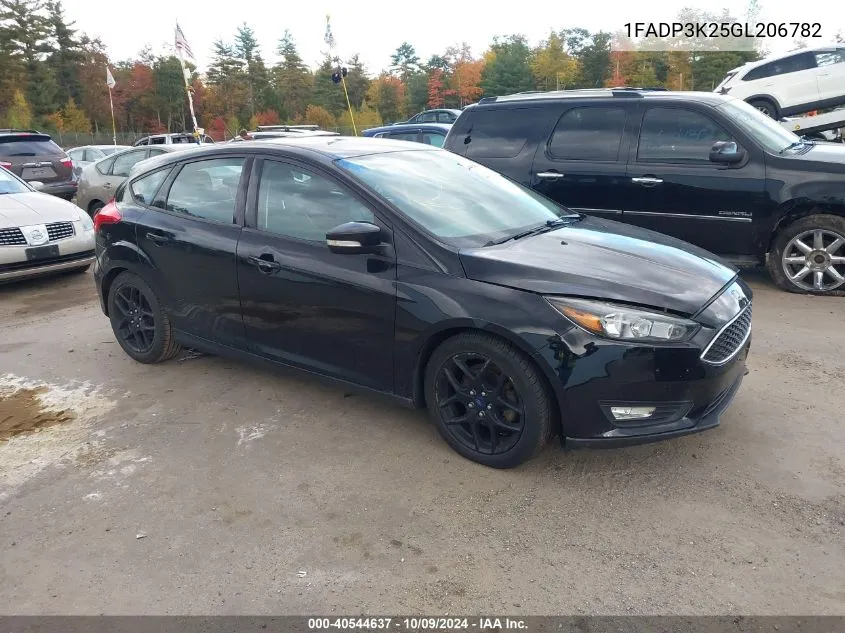 2016 Ford Focus Se VIN: 1FADP3K25GL206782 Lot: 40544637