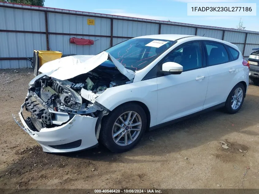 2016 Ford Focus Se VIN: 1FADP3K23GL277186 Lot: 40546420