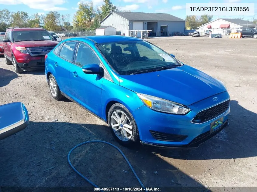 1FADP3F21GL378656 2016 Ford Focus Se