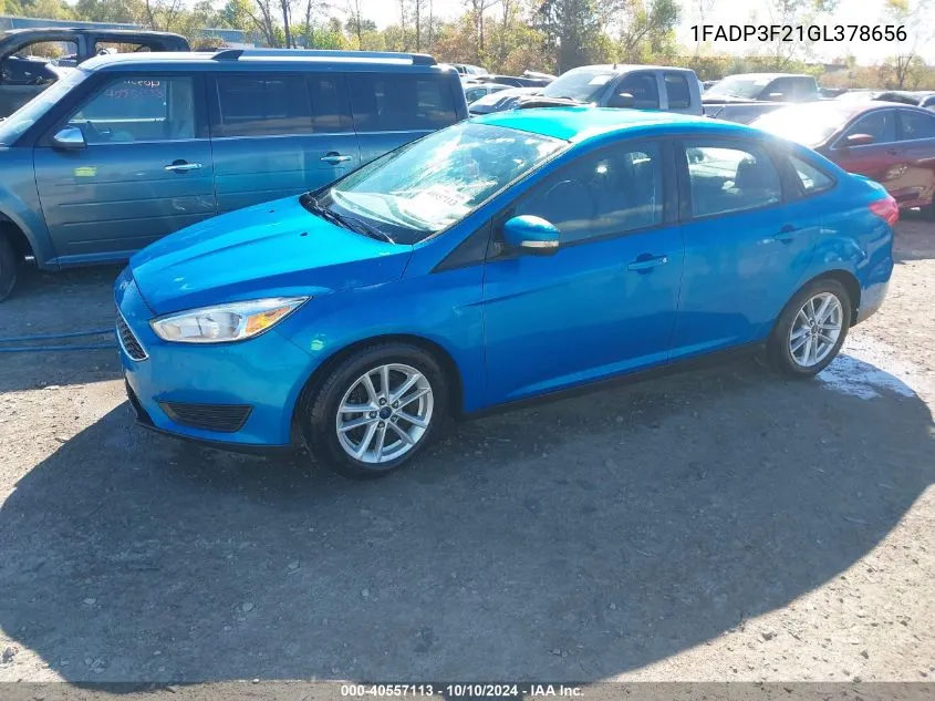 1FADP3F21GL378656 2016 Ford Focus Se