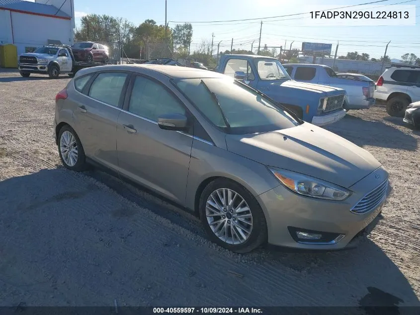 2016 Ford Focus Titanium VIN: 1FADP3N29GL224813 Lot: 40559597