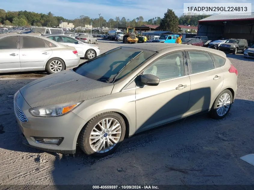 1FADP3N29GL224813 2016 Ford Focus Titanium