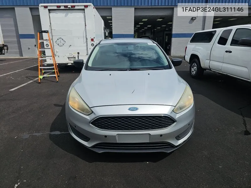 2016 Ford Focus S VIN: 1FADP3E24GL311146 Lot: 40588912