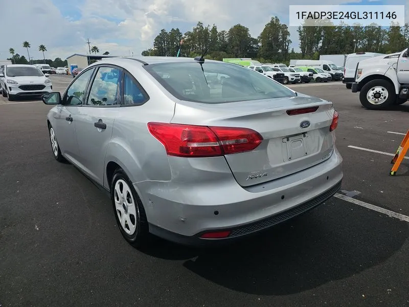 2016 Ford Focus S VIN: 1FADP3E24GL311146 Lot: 40588912