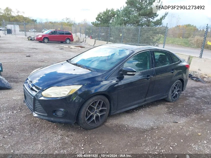 2016 Ford Focus Se VIN: 1FADP3F29GL273492 Lot: 40591828