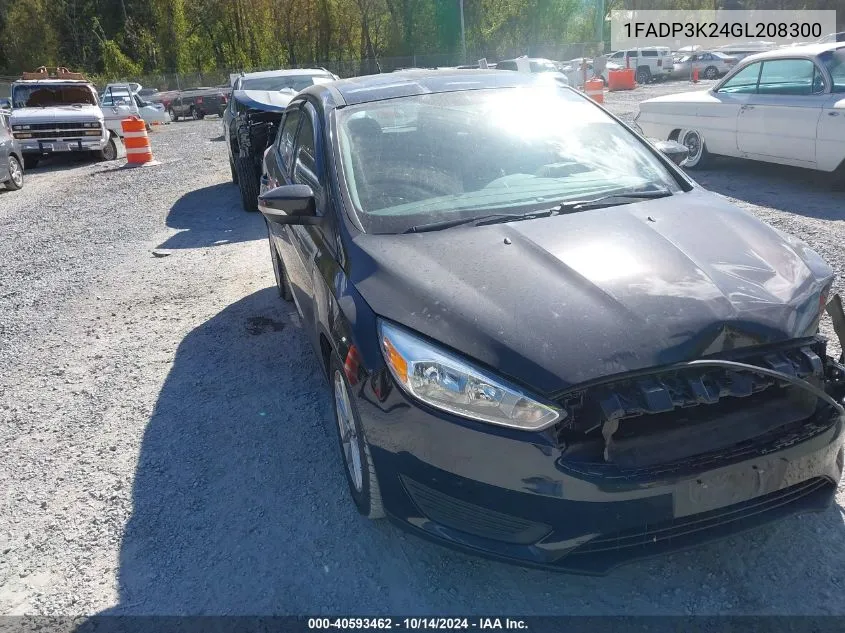 2016 Ford Focus Se VIN: 1FADP3K24GL208300 Lot: 40593462