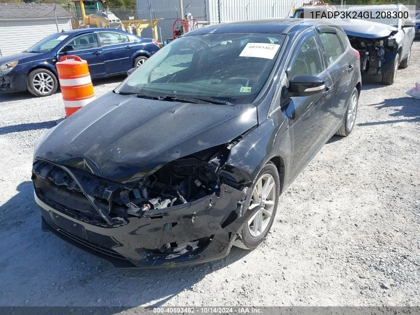 2016 Ford Focus Se VIN: 1FADP3K24GL208300 Lot: 40593462