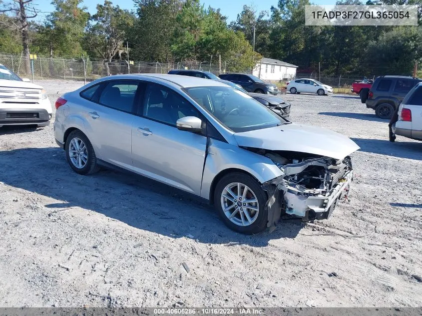 2016 Ford Focus Se VIN: 1FADP3F27GL365054 Lot: 40606286