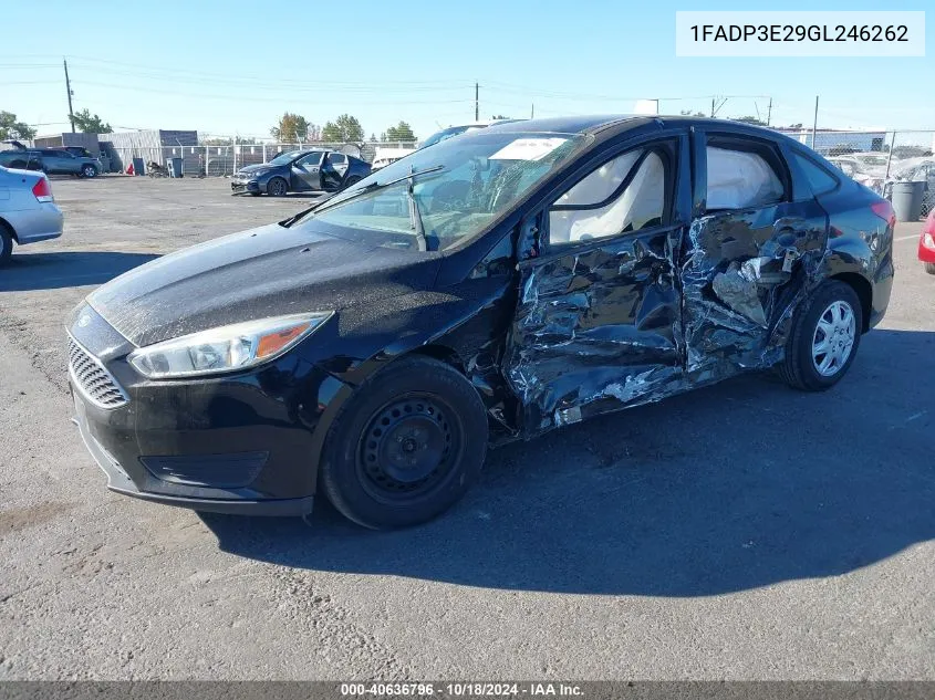 2016 Ford Focus S VIN: 1FADP3E29GL246262 Lot: 40636796