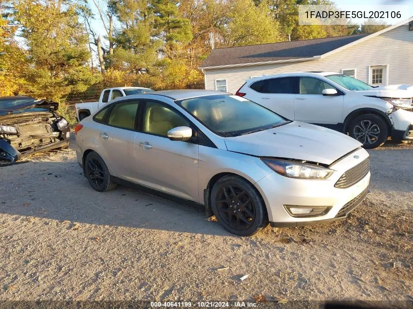 2016 Ford Focus Se VIN: 1FADP3FE5GL202106 Lot: 40641199