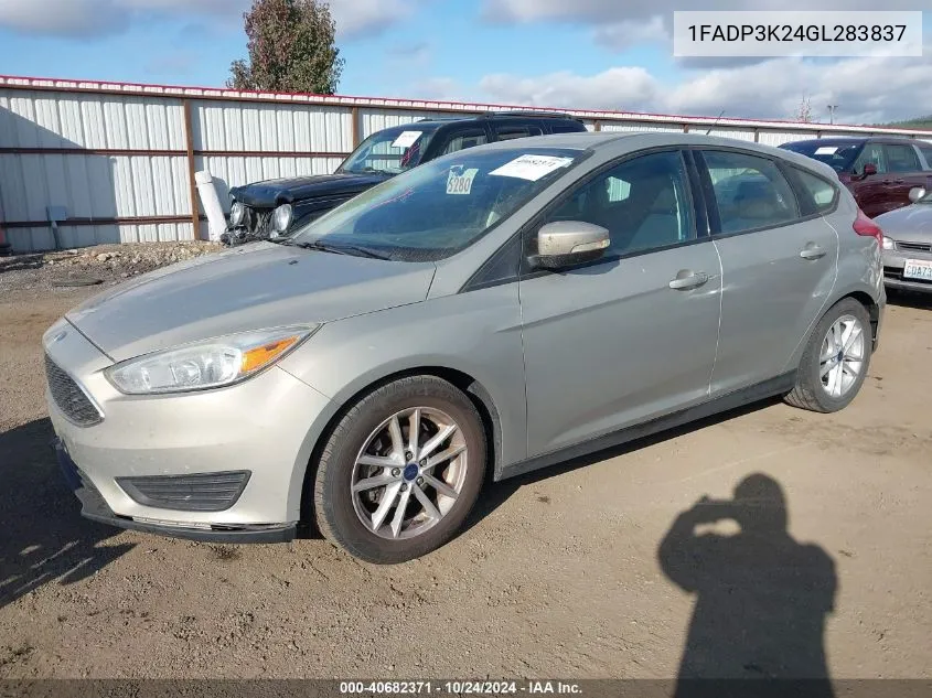 2016 Ford Focus Se VIN: 1FADP3K24GL283837 Lot: 40682371