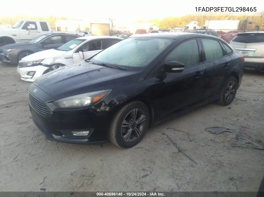 2016 Ford Focus Se VIN: 1FADP3FE7GL298465 Lot: 40696140