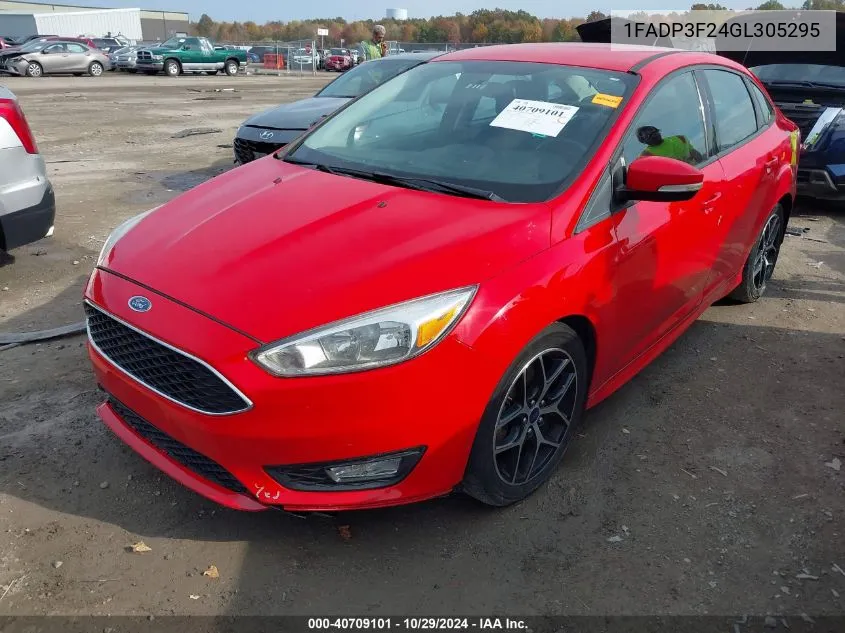 2016 Ford Focus Se VIN: 1FADP3F24GL305295 Lot: 40709101