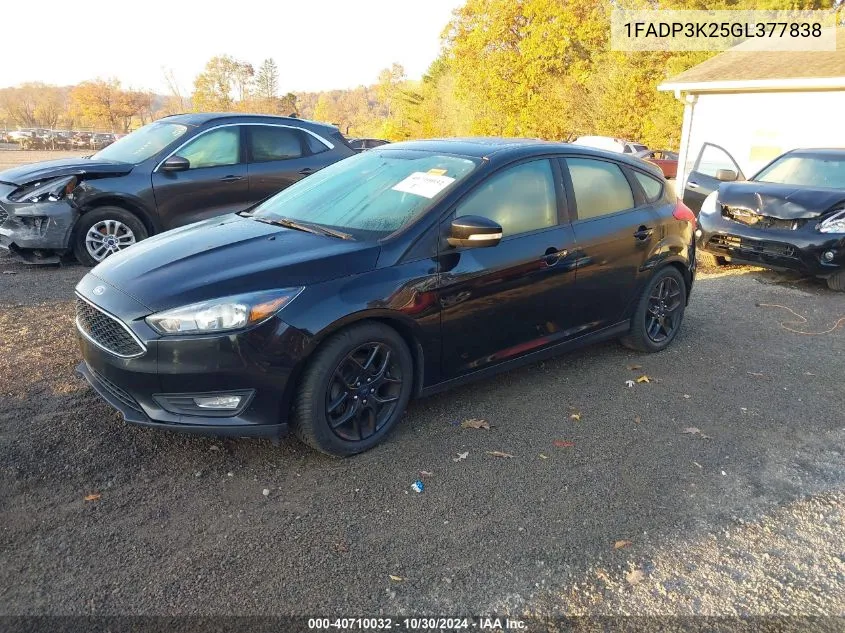 2016 Ford Focus Se VIN: 1FADP3K25GL377838 Lot: 40710032