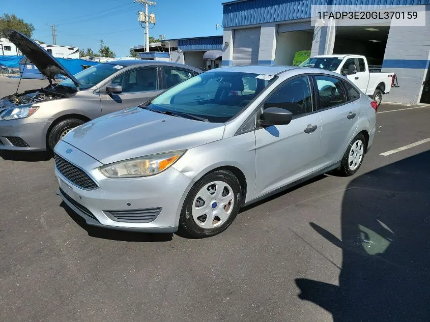 2016 Ford Focus S VIN: 1FADP3E20GL370159 Lot: 40713588