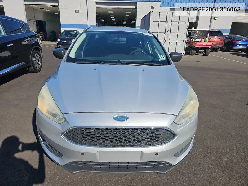 2016 Ford Focus S VIN: 1FADP3E20GL366063 Lot: 40713710