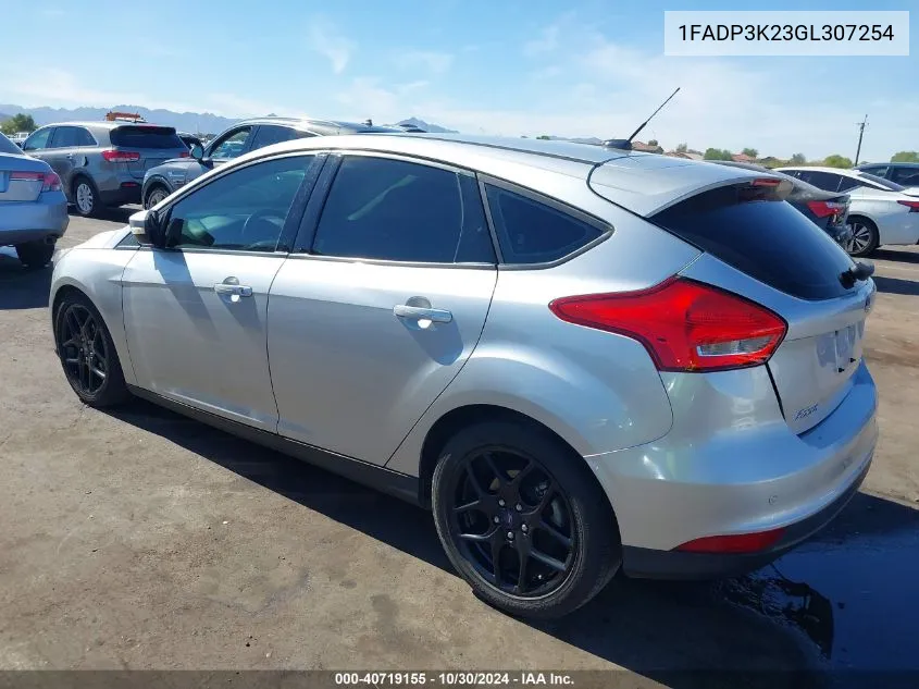 2016 Ford Focus Se VIN: 1FADP3K23GL307254 Lot: 40719155