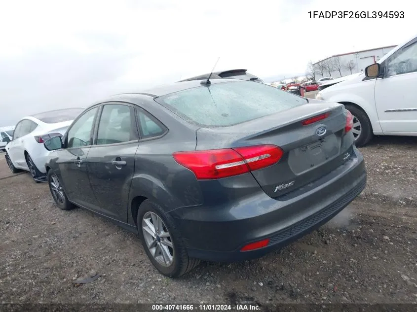 1FADP3F26GL394593 2016 Ford Focus Se