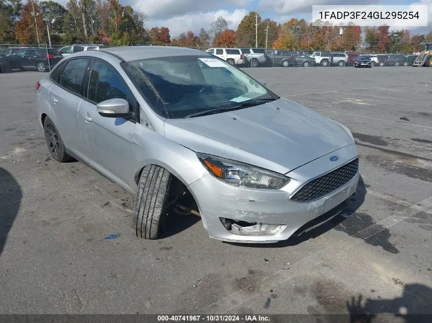 2016 Ford Focus Se VIN: 1FADP3F24GL295254 Lot: 40741967