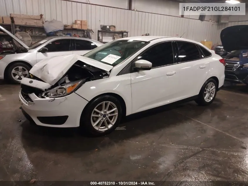 2016 Ford Focus Se VIN: 1FADP3F21GL284101 Lot: 40752310