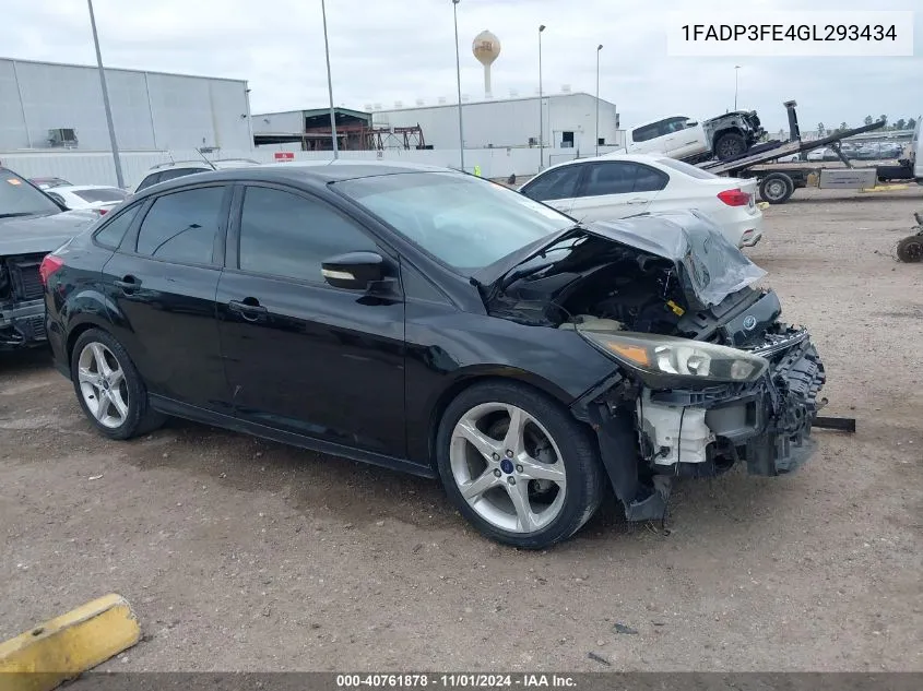 2016 Ford Focus Se VIN: 1FADP3FE4GL293434 Lot: 40761878