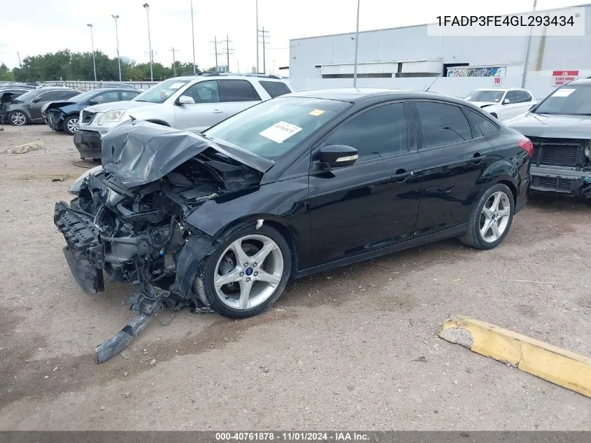 2016 Ford Focus Se VIN: 1FADP3FE4GL293434 Lot: 40761878